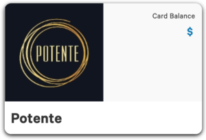 Potente gift card